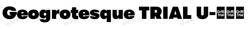 Geogrotesque TRIAL U字体转换